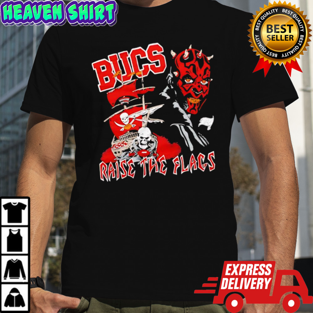 Star Wars x Tampa Bay Buccaneers Darth Maul bucs raise the flags shirt