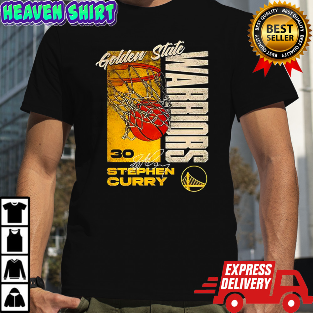 Stephen Curry Golden State Warriors NBA score number 30 signature shirt