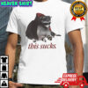 Sucks Halloween vampire raccoon shirt