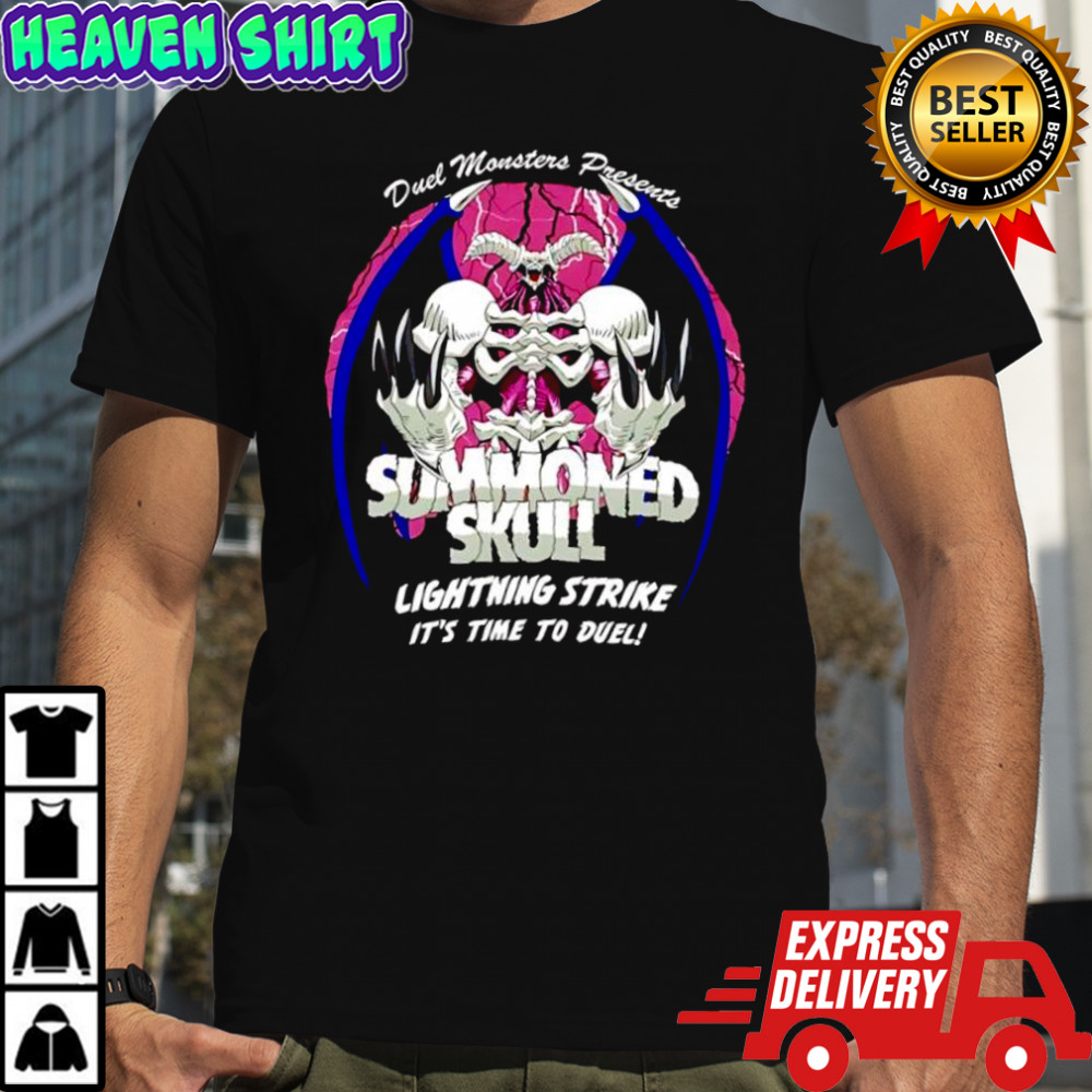 Summoned Skull Lightning Strike Halloween shirt