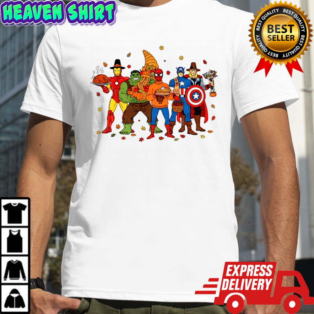 Superhero Fall Marvel Thanksgiving vintage shirt