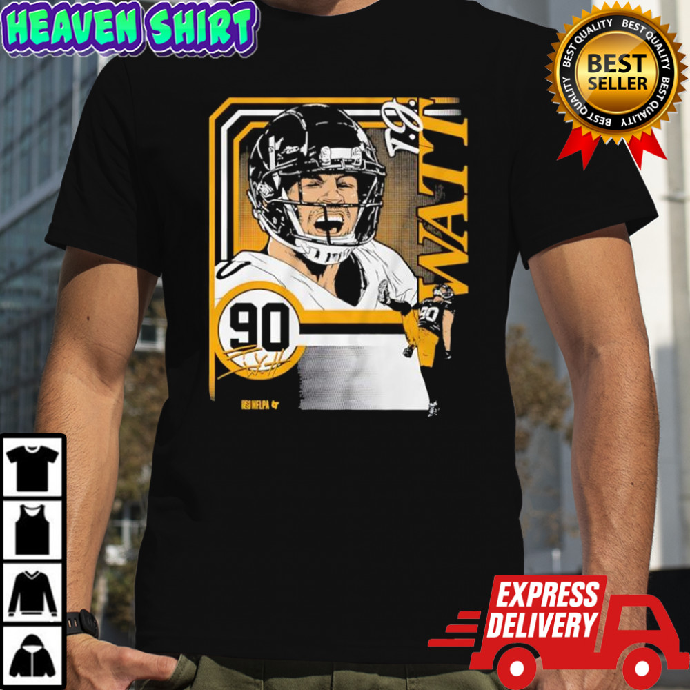 T J Watt NFL Pittsburgh Steelers signature shirt