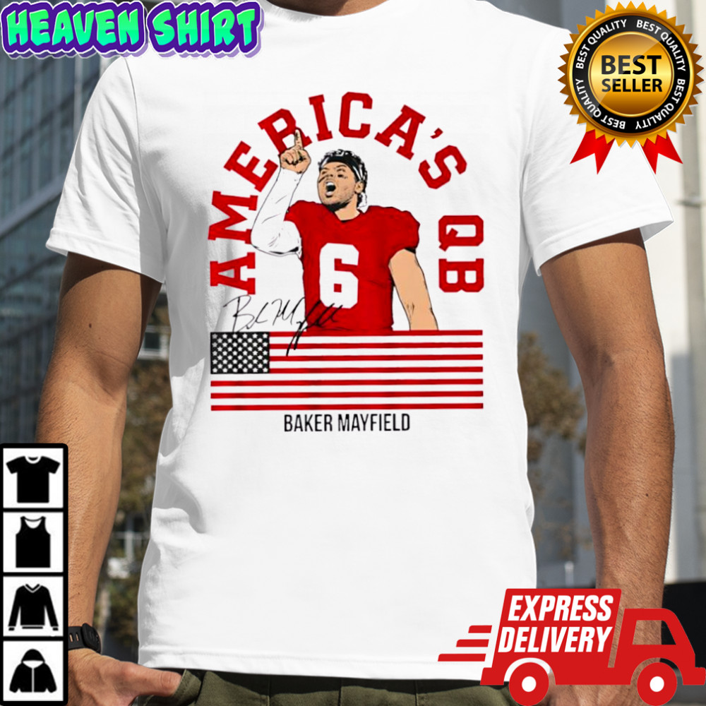 Tampa Bay Buccaneers Baker Mayfield America’s QB signature T-shirts