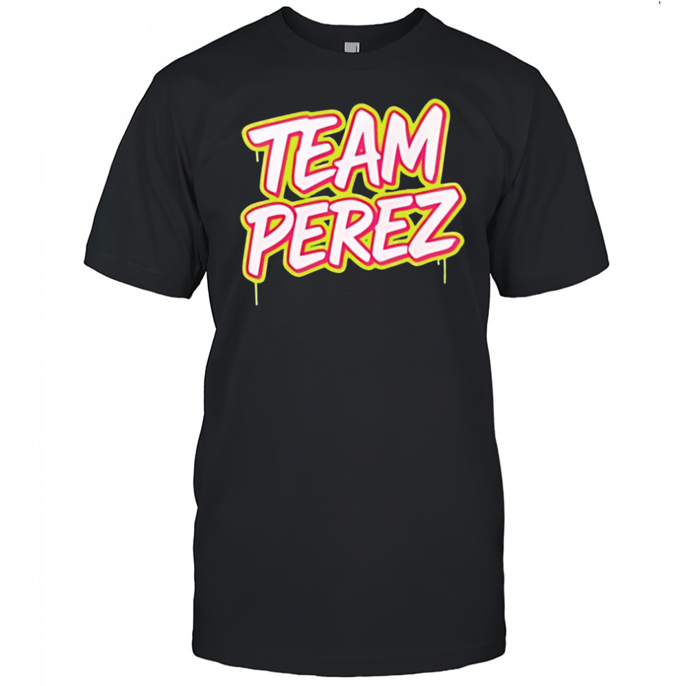 Team Perez text design shirt