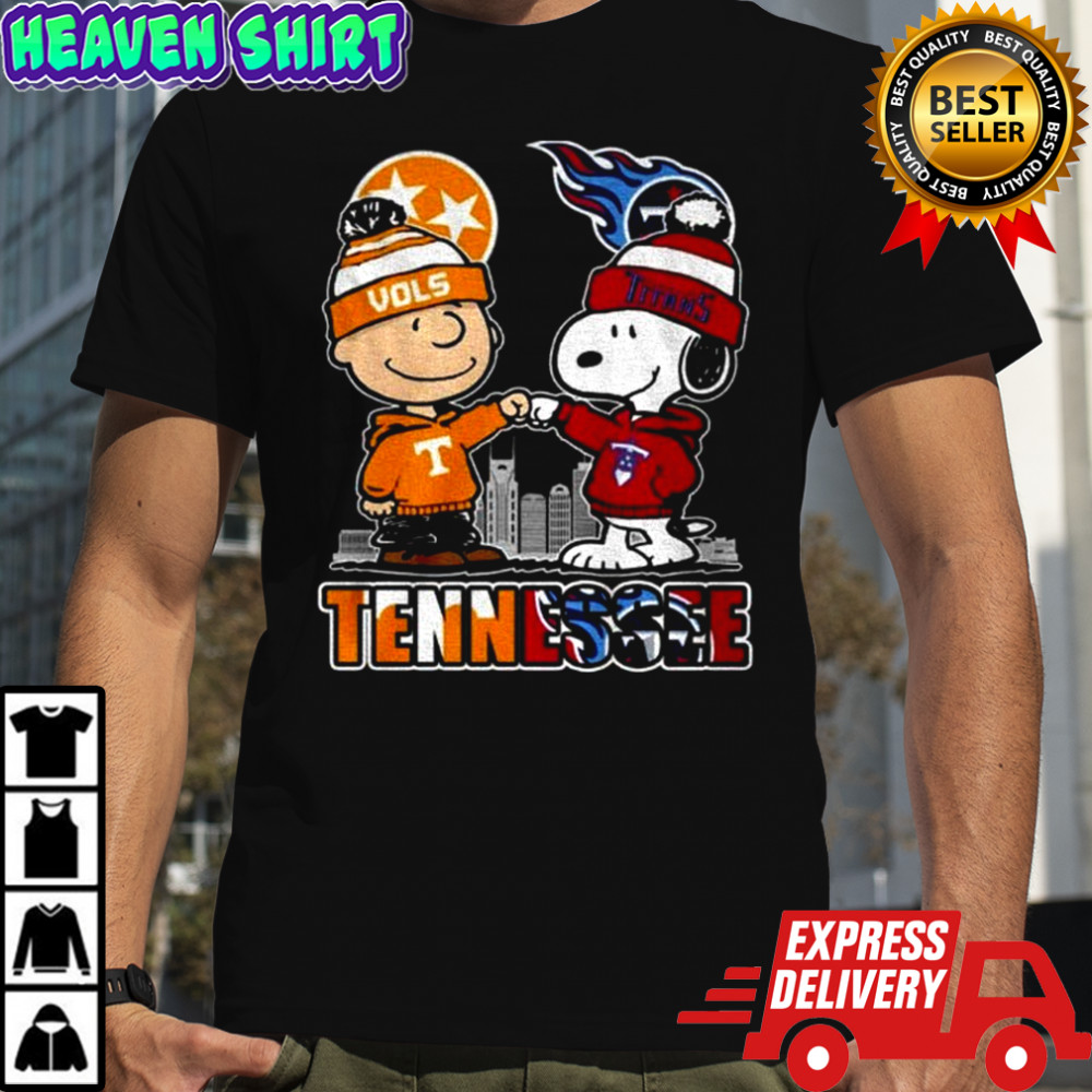 Tennessee Titans Tennessee Vols Snoopy and Charlie Brown shirt