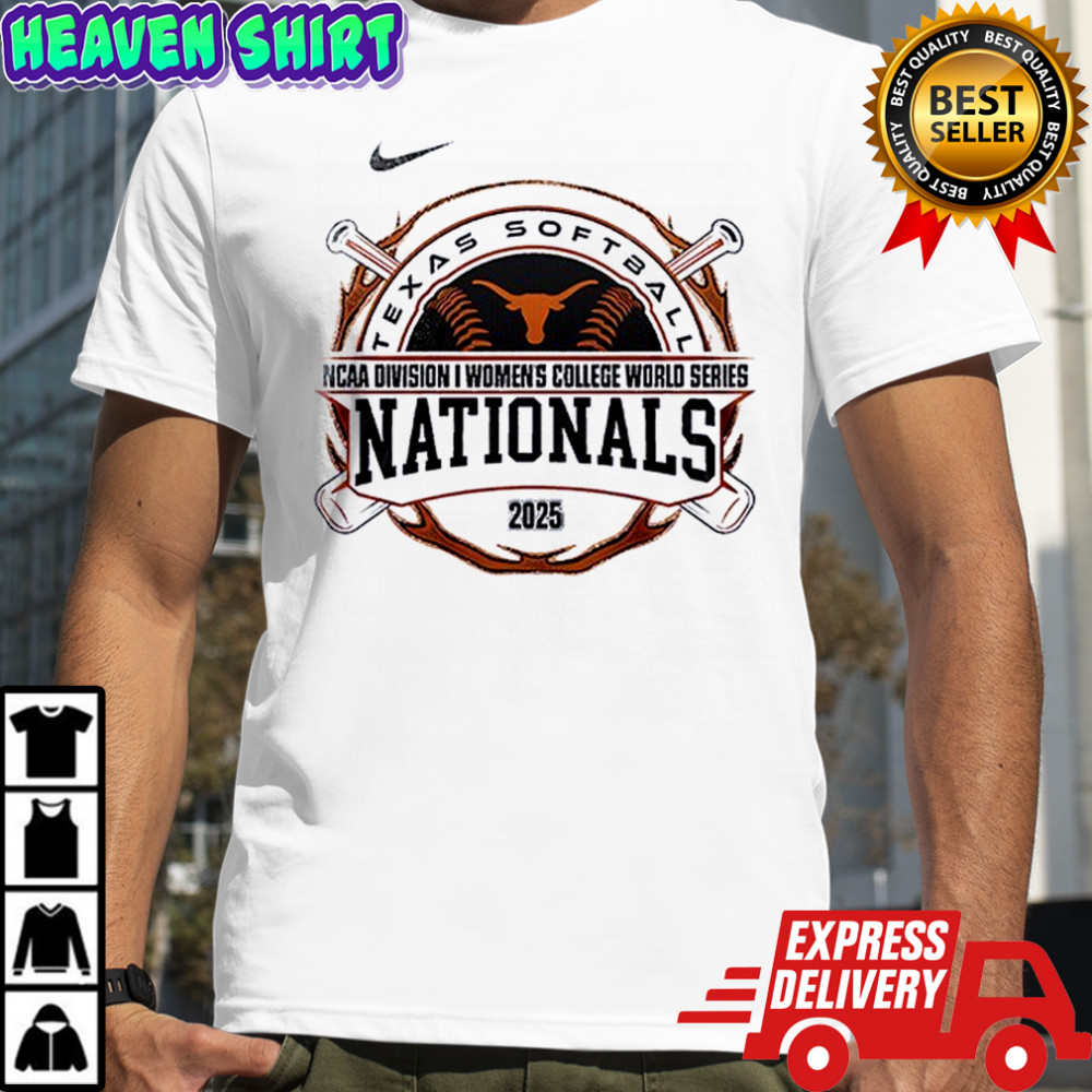 Texas Longhorns softball NCAA division I women’s college world series champions silhouette shirt