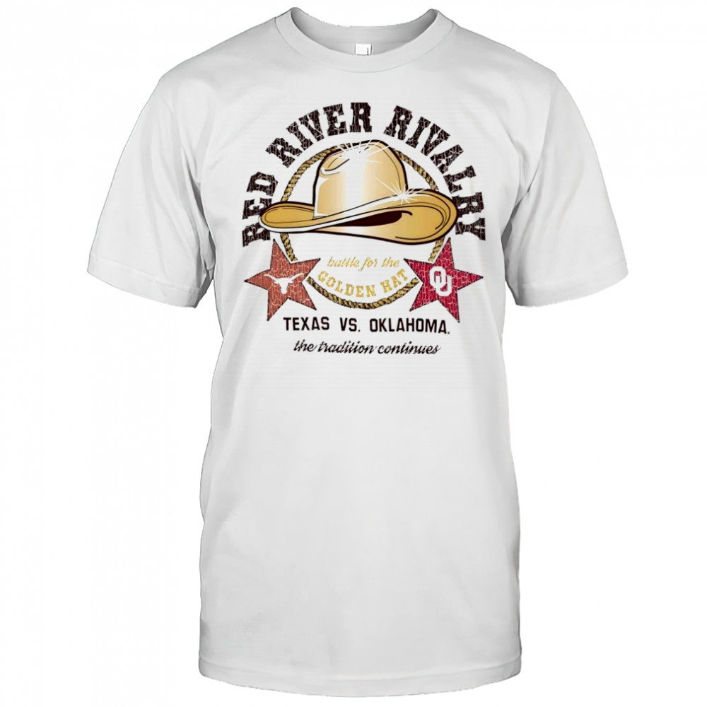 Texas Longhorns Vs Oklahoma Sooners Red River Rivalry Battle For The Golden Hat Shirt