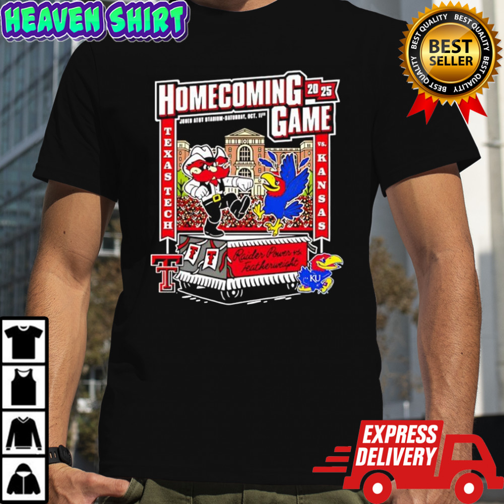 Texas Tech vs Kansas 2025 Homecoming Gameday poster shirt