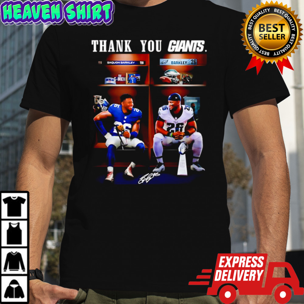 Thank You Giants Saquon Barkley shirt