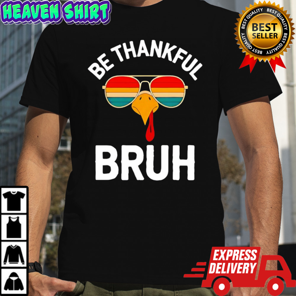 Thanksgiving thankful turkey boys shirt