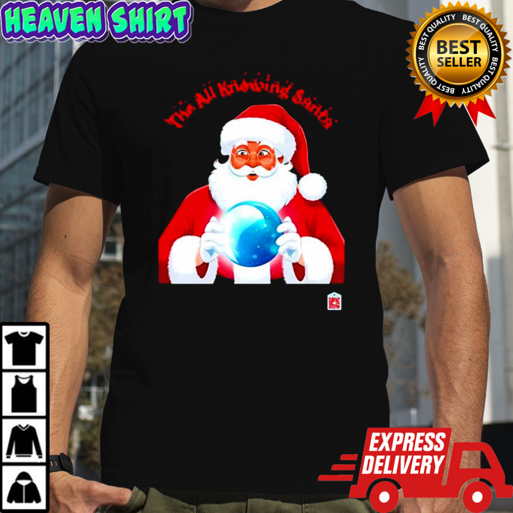 The All Knowing Santa Crystal Ball Magic Holiday shirt