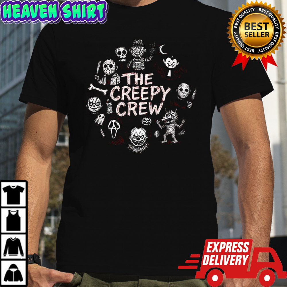 The Creepy Crew horror Halloween character shirt