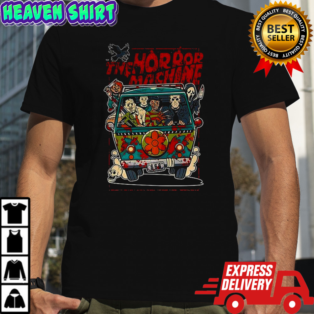 The horror machine Mystery Machine Scooby-Doo parody Halloween shirt