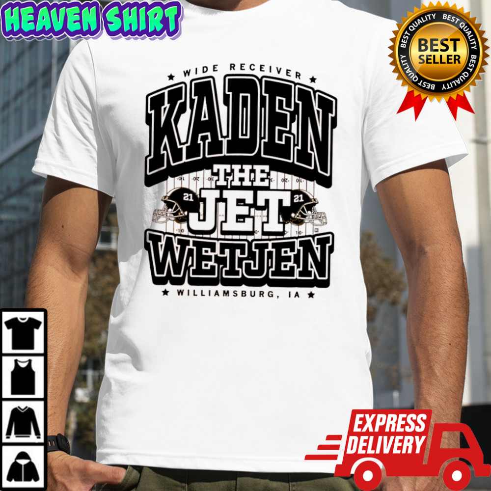The Jet Wide Receiver Kaden Wetjen Williamsburg IA 21 baseball shirt
