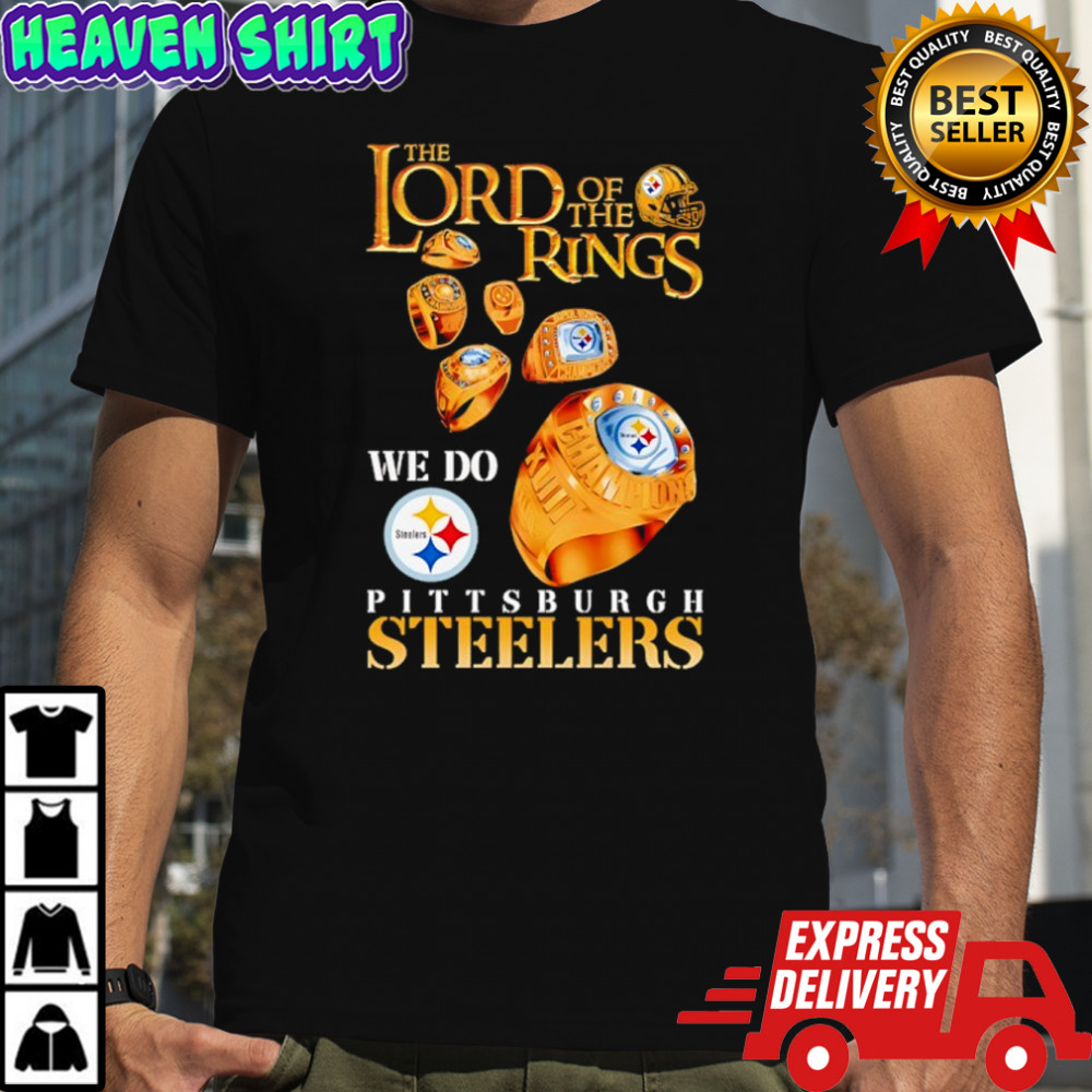 The Lord of the Rings x Pittsburgh Steelers football team logo shirt