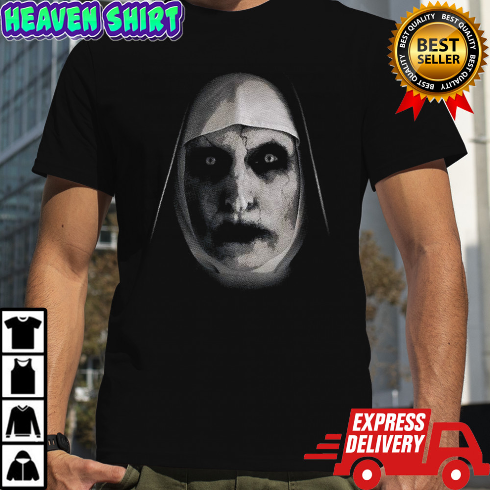 The Nun The Conjuring big face graphic Halloween shirt