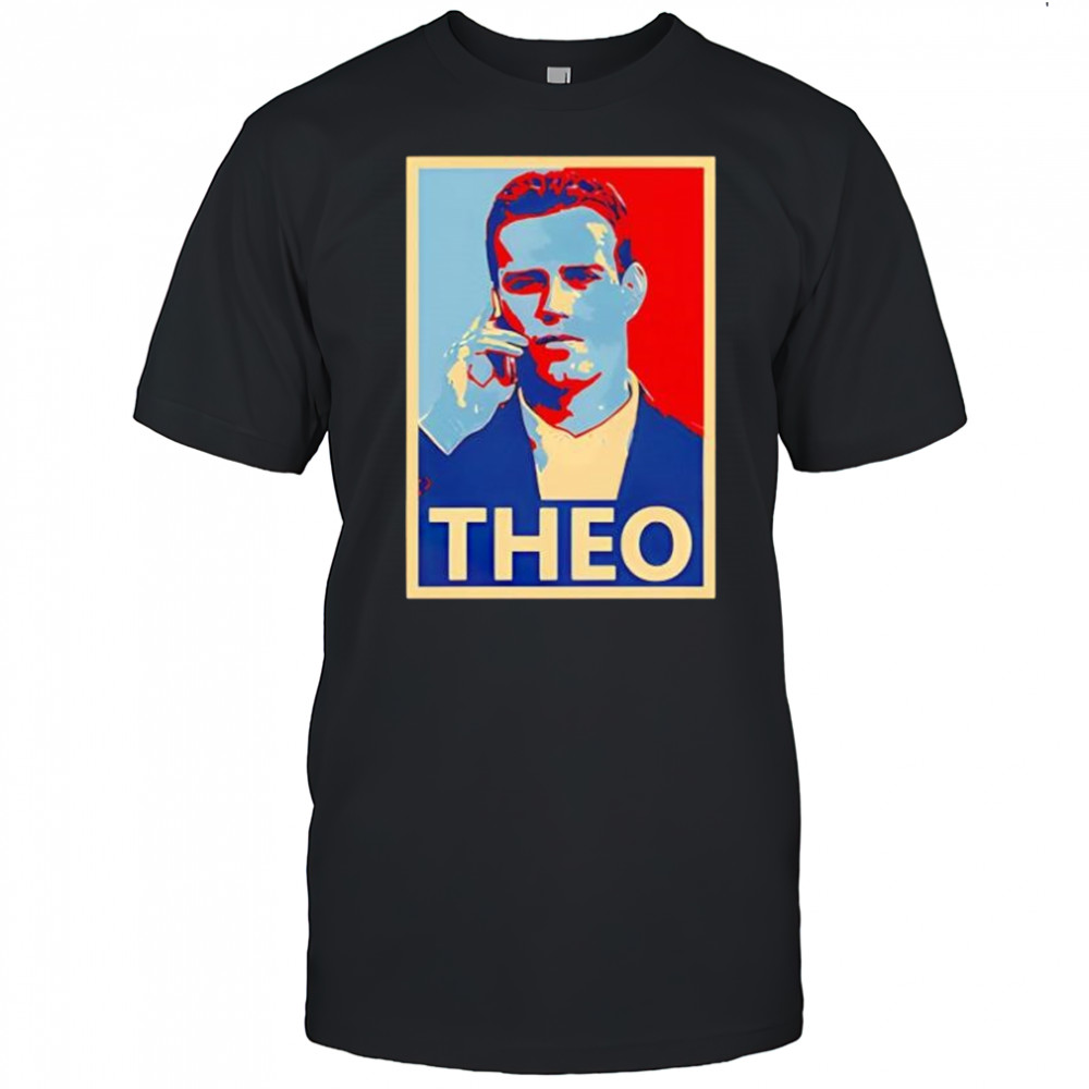Theo epstein in action signed by artist print shirt