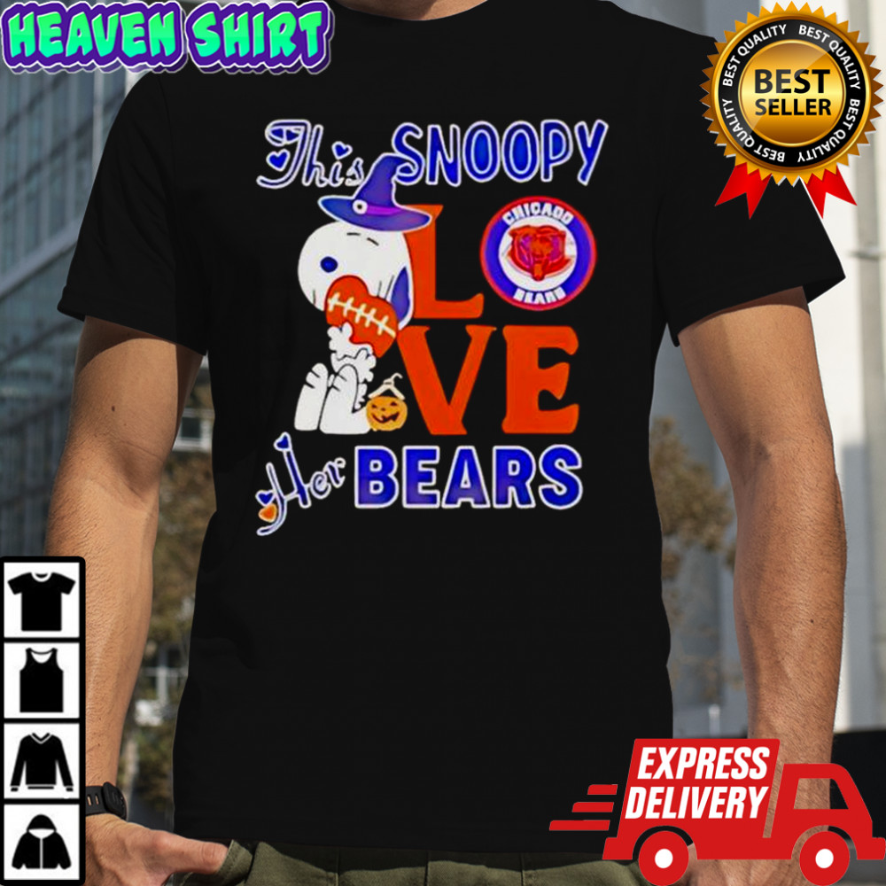 This Snoopy Love Her Chicago Bears T-Shirt
