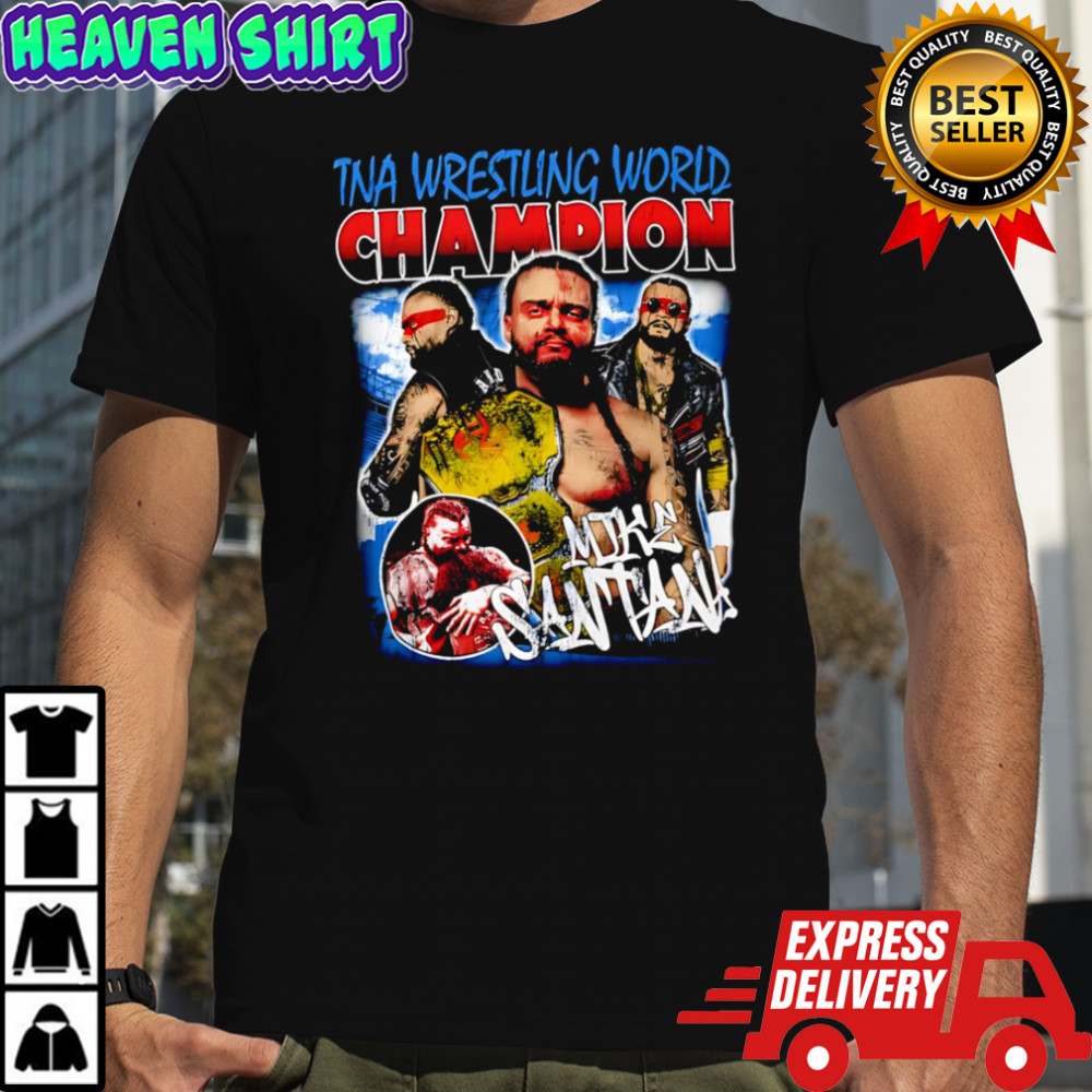 TNA Wrestling World Champion Mike Santana retro shirt