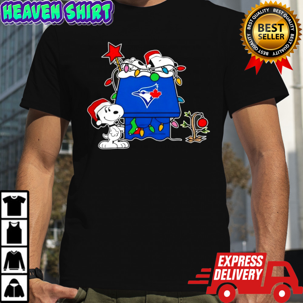 Toronto Blue Jays Christmas Snoopy Doghouse shirt