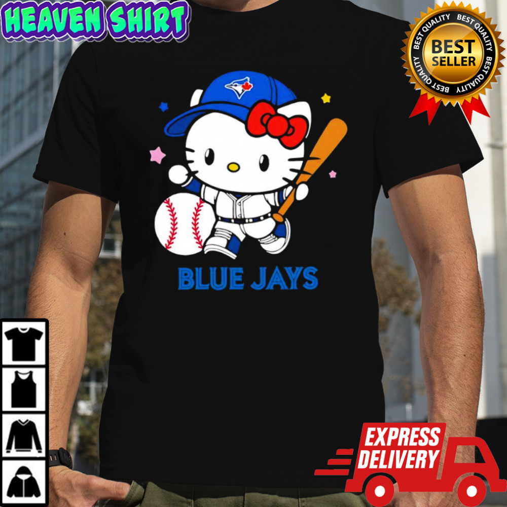Toronto Blue Jays with Hello Kitty player collab logo shirt