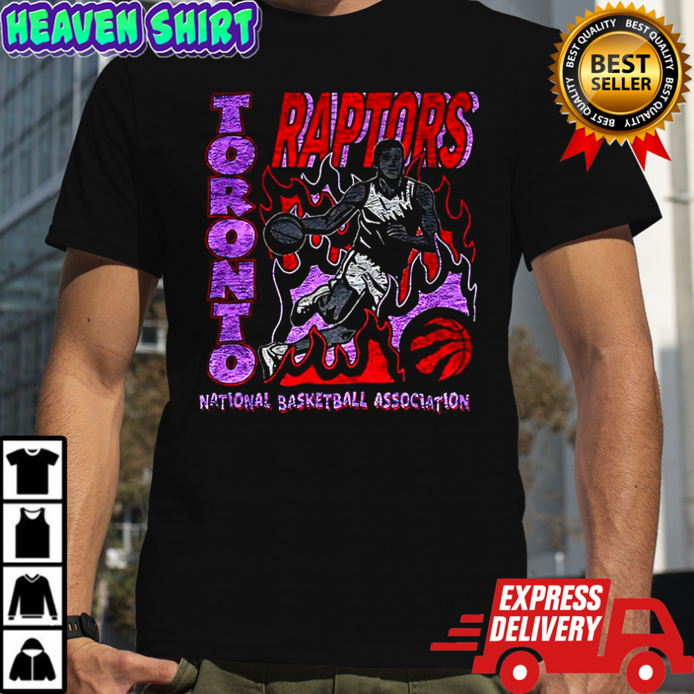 Toronto Raptors National Basketball Association burning player graphic shirt