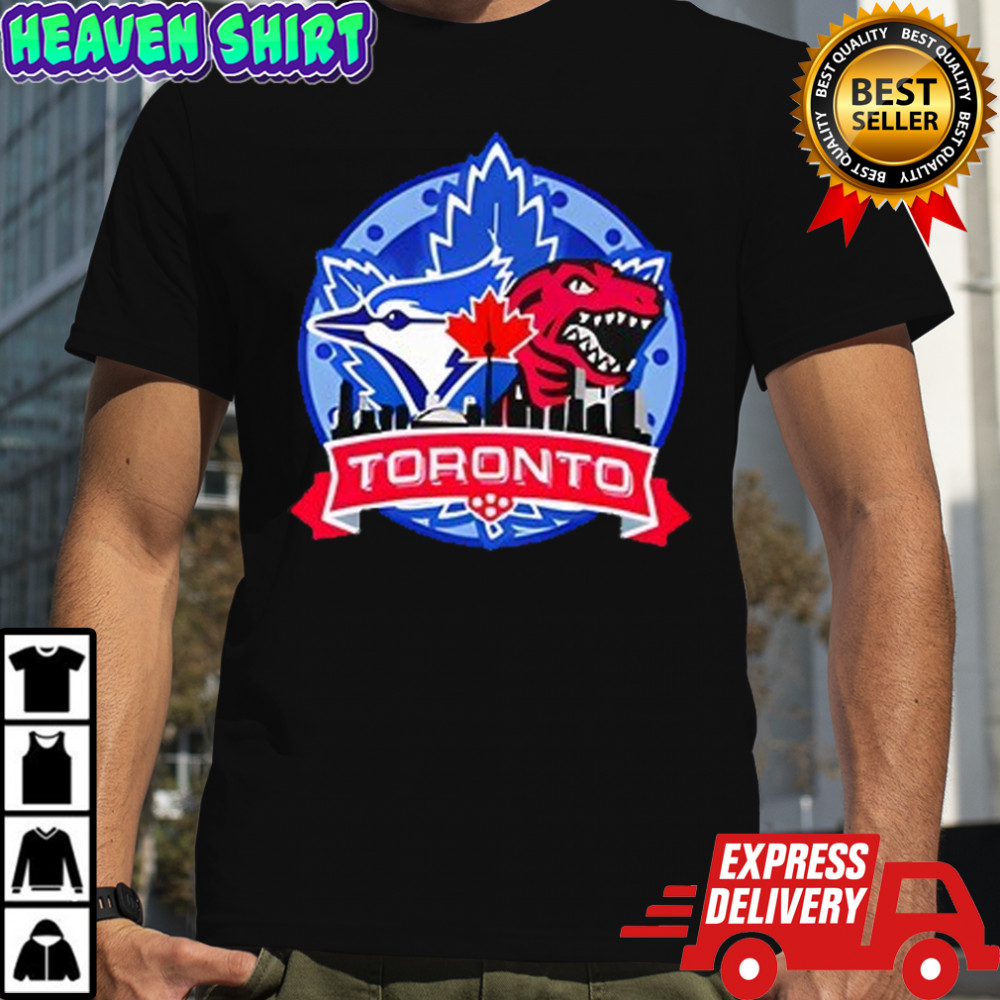 Toronto Raptors x Blue Jays Hybrid Logo shirt