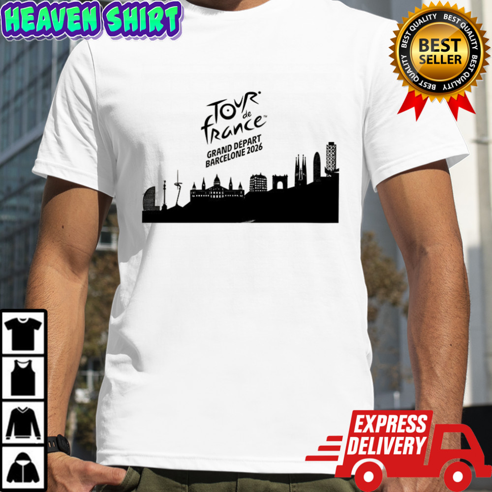 Tour de France Grand Depart Barcelone 2026 skyline shirt