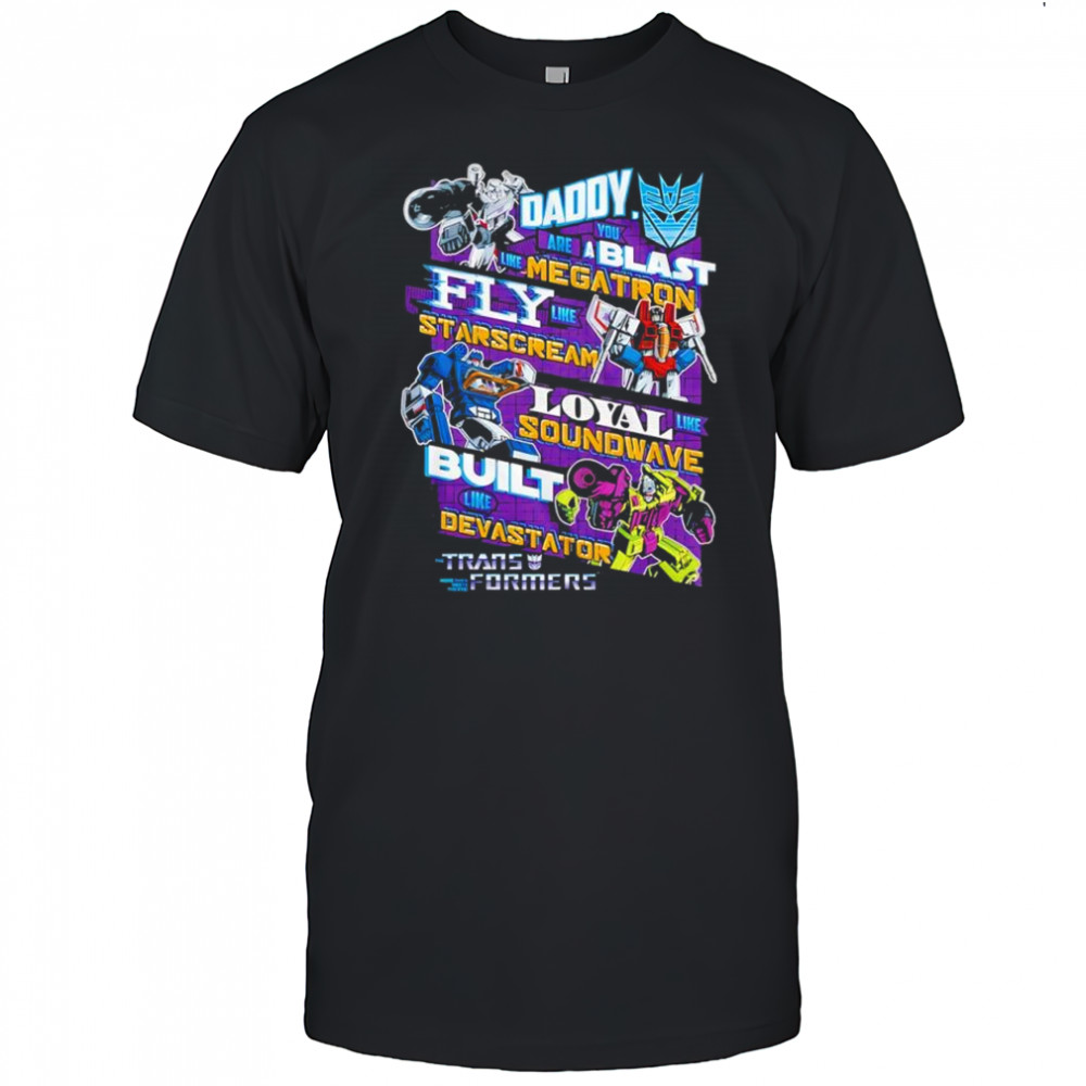 Transformers Decepticons Father’s Day Megatron Starscream Soundwave Devastator logo shirt