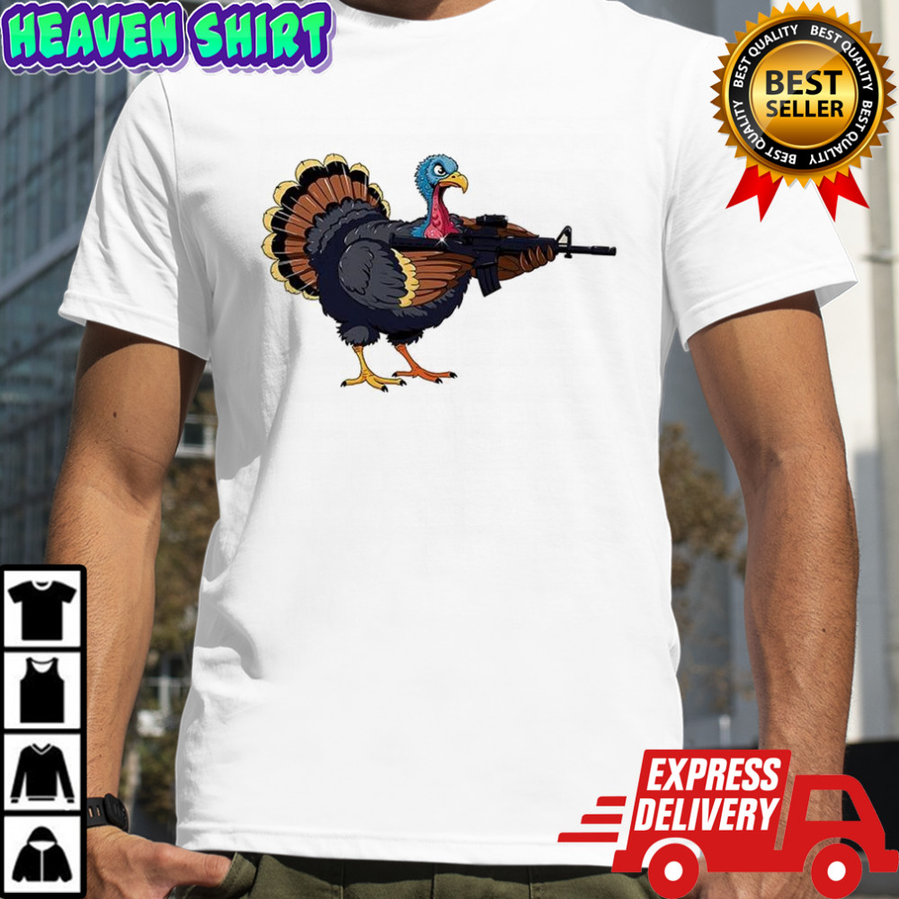 Triggered turkey ready to fight grapchic shirt