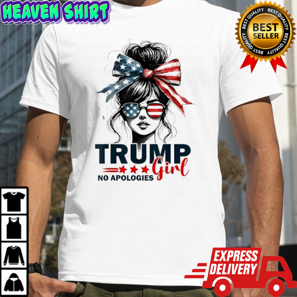 Trump girl no apologies poster shirt