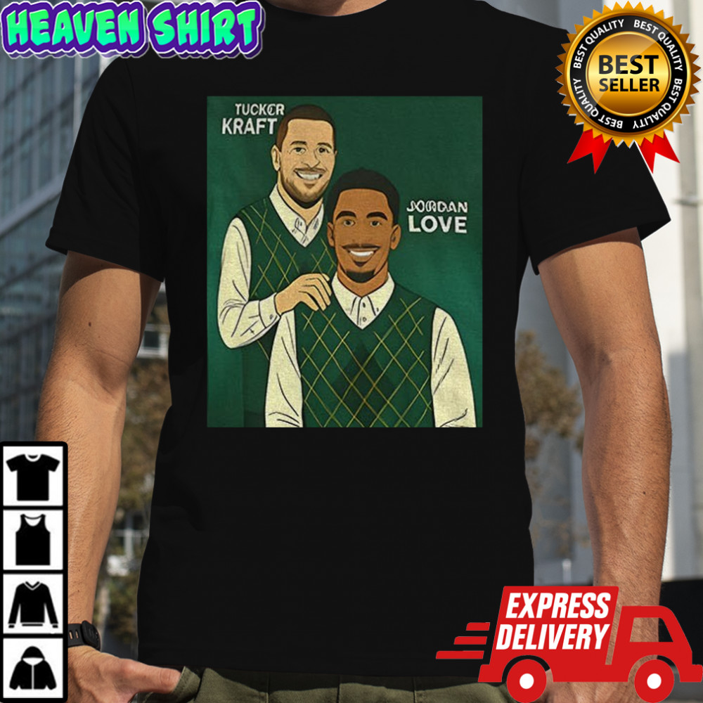 Tucker Kraft and Jordan Love Green Bay Packers Step Brother NFL Football cartoon shirt