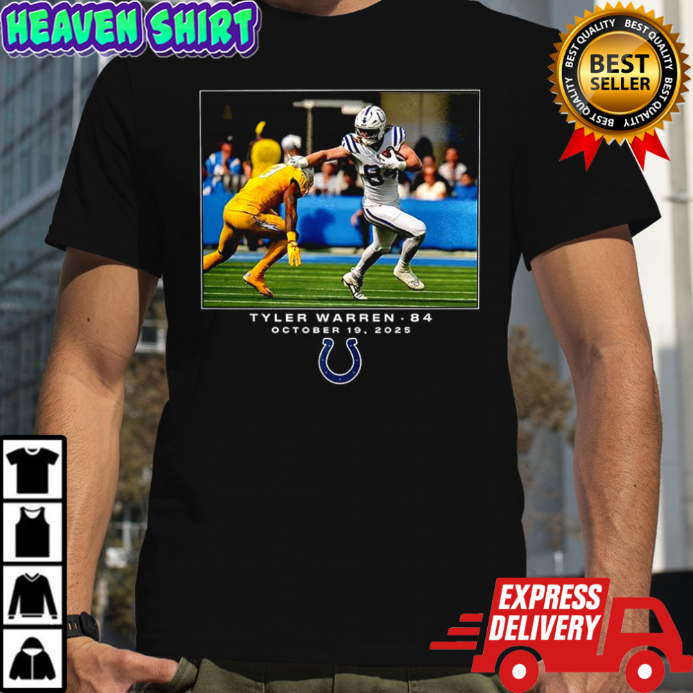 Tyler Warren Indianapolis Colts NFL Flash Features Week 7 shirt
