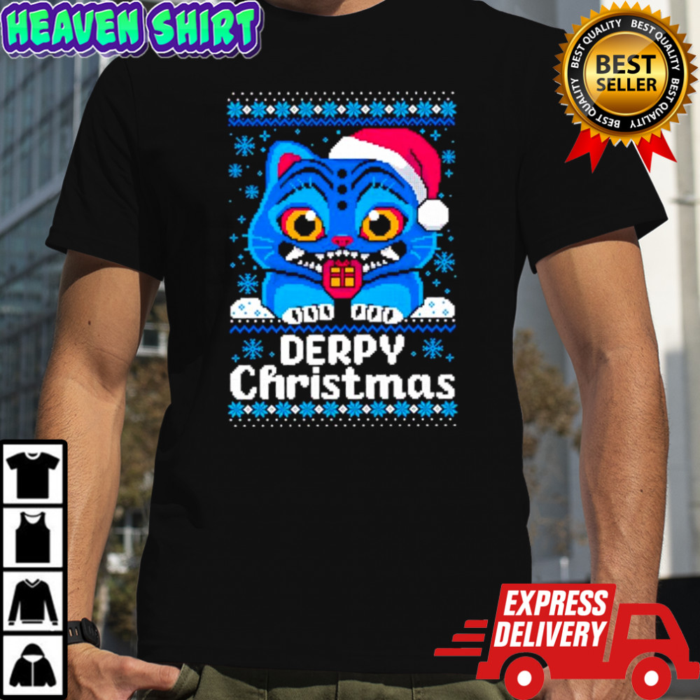 Ugly Tiger Derpy Christmas shirt