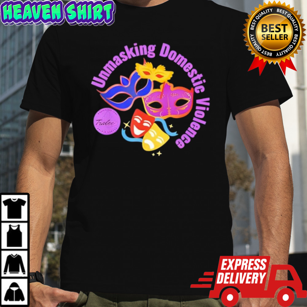 Unmasking domestic violence Halloween 2025 shirt