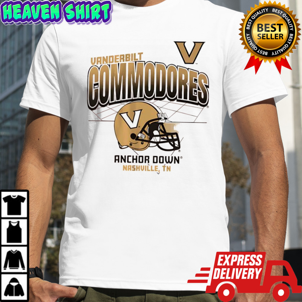 Vanderbilt Commodores Anchor Down Nashville TN helmet logo shirt