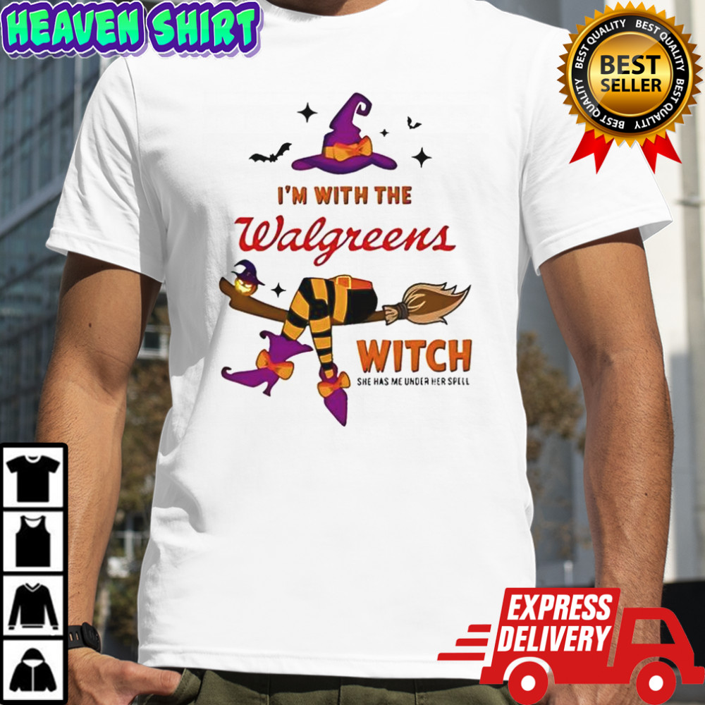 Walgreens I’m With The Witch She Has Me Under Her Spell Halloween T-Shirt