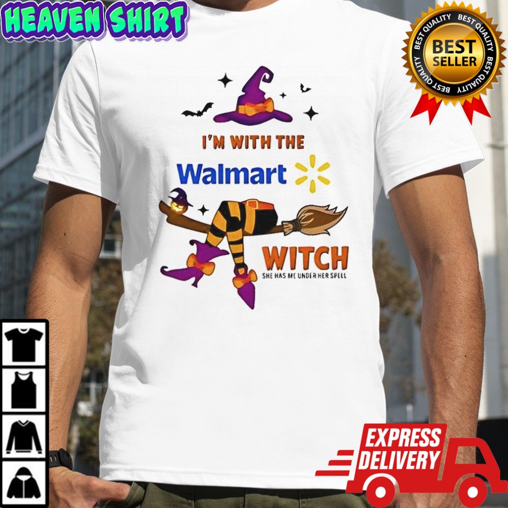 Walmart I’m With The Witch She Has Me Under Her Spell Halloween T-Shirt