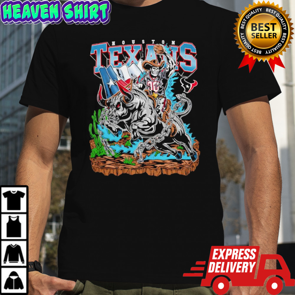 Warren Lotas x Houston Texans Wrangler skeleton shirt