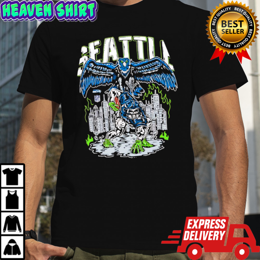 Warren Lotas x Seattle Seahawks Skyline skeleton shirt