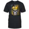 Washington Redskins NFL skull American flag football lover shirt
