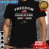 Well Done My Good And Faithful Servant Charlie Kirk Freedom Tribute Memorial T-Shirt