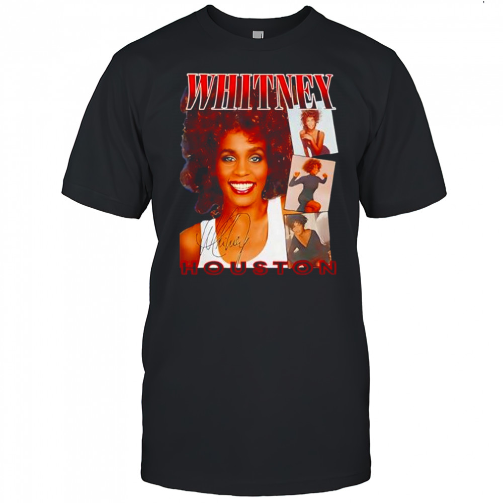 Whitney Houston Whitney Pose black shirt