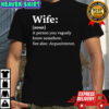 Wife A person you vaguely know somehow See also Acquaintance shirt