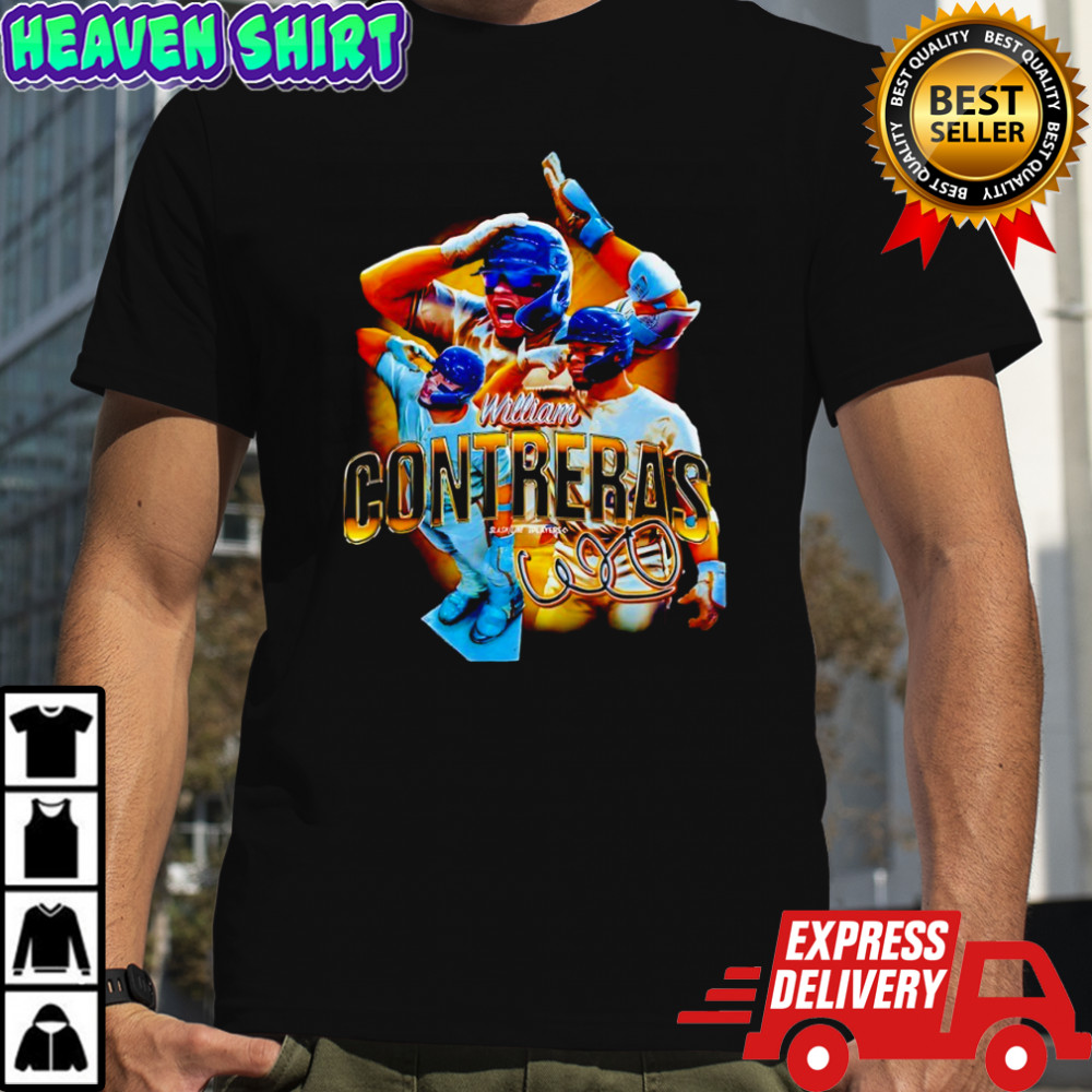 William Contreras Milwaukee Brewers baseball signature graphic shirt