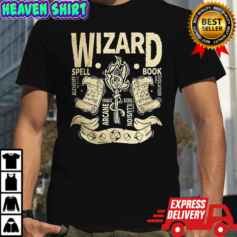 Wizard Grunge Dungeons and Dragons shirt