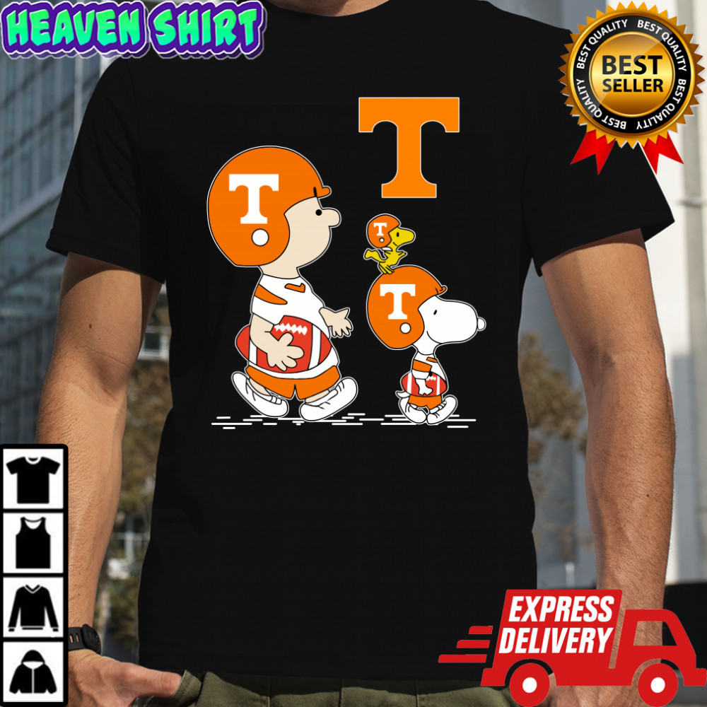 Woodstock and Charlie Brown Tennessee Volunteers legendary Peanuts characters T-Shirt