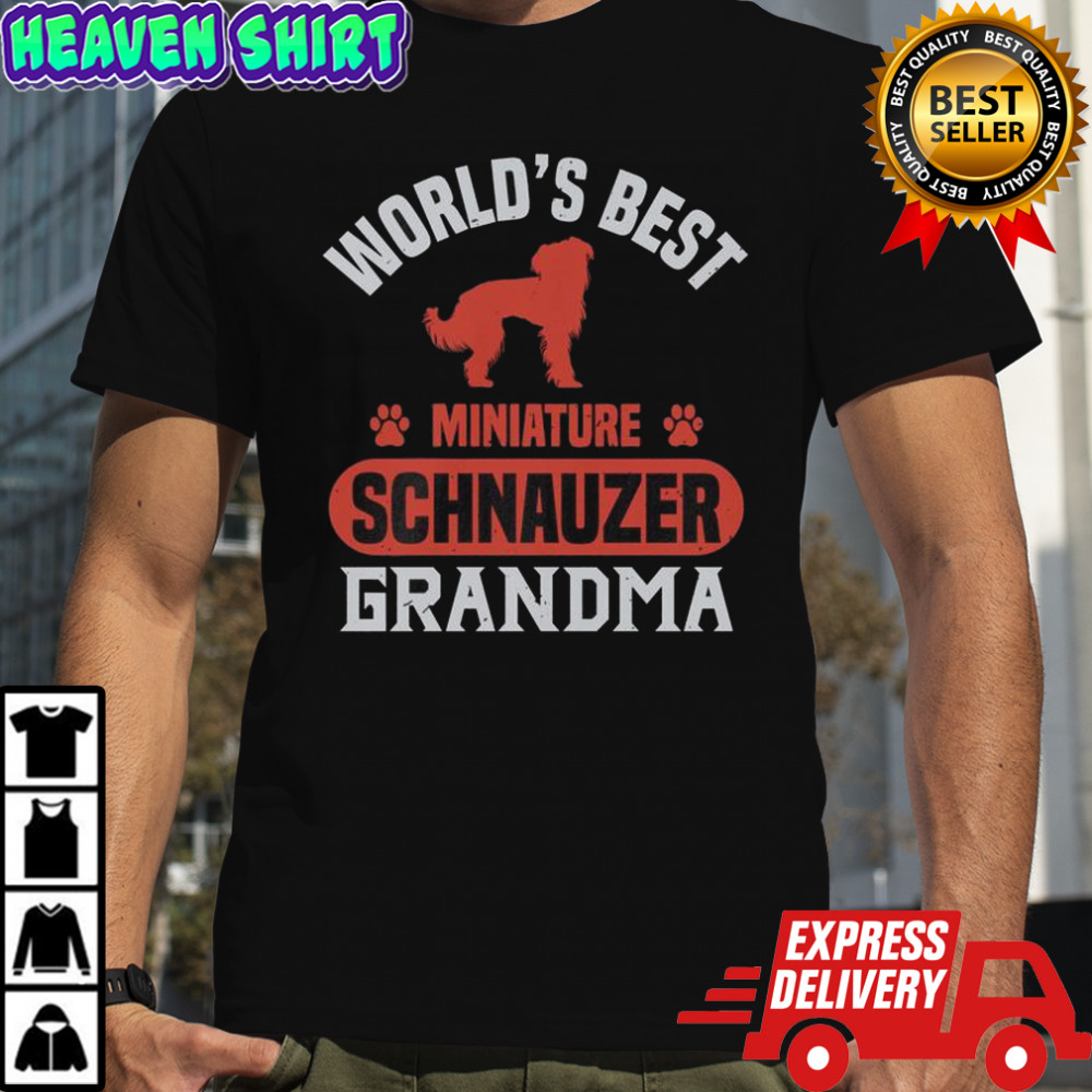 World’s Best Miniature Schnauzer Grandma T-Shirt