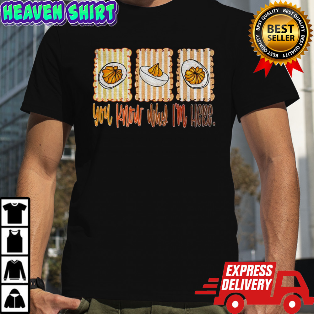 You Know Why I’m Here funny Thanksgiving 2025 shirt