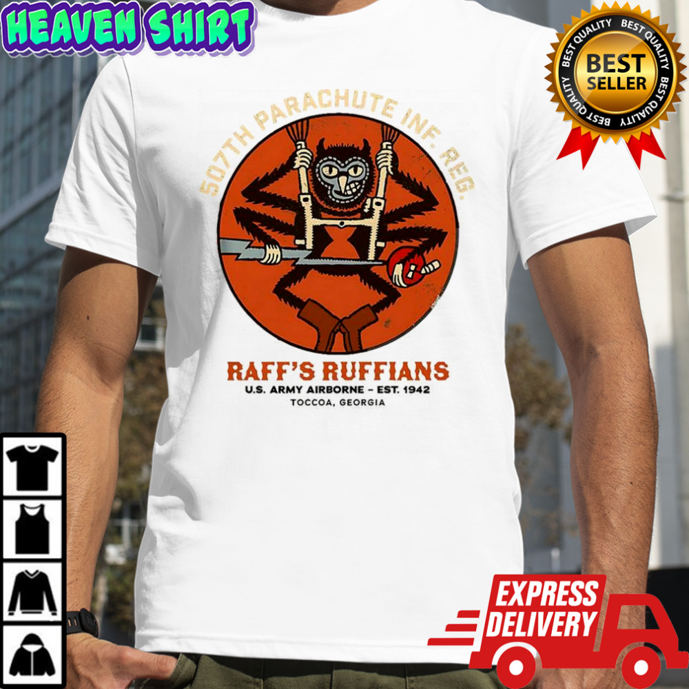 507th Parachute Infantry Regiment Raff’s Ruffians US army logo shirt